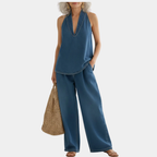 Ivy | Vintage Washed Soft Denim-Look Dvoudílná Sada