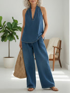 Ivy | Vintage Washed Soft Denim-Look Dvoudílná Sada